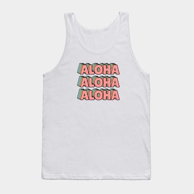 Aloha Pastel Vibes Tank Top by lukassfr